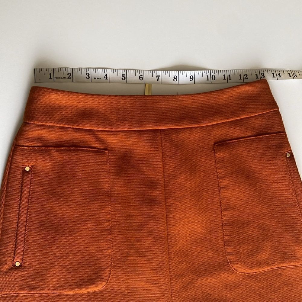 H&M Burnt Orange Mini Skirt Size 6 - Picture 8 of 10